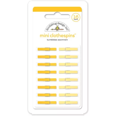 Doodlebug Design Csipesz - Bumblebee - Mini Clothespins (16 db)