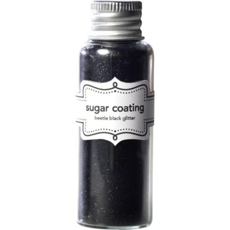 Doodlebug Design Csillámpor 20g - Sugar Coating Glitter - Beetle Black (1 db)