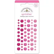   Díszítőpötty - csillámos , Glitter Sprinkles / Bubblegum -  (54 db)