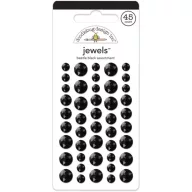 Öntapadós strassz , Jewels / Beetle Black -  (45 db)