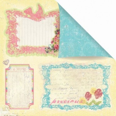 Scrapbook papír 12", Sweet Fairy / Fairy Notes - kétoldalas (1 lap)