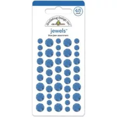 Öntapadós strassz , Jewels / Blue Jean -  (45 db)