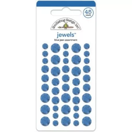 Öntapadós strassz , Jewels / Blue Jean -  (45 db)