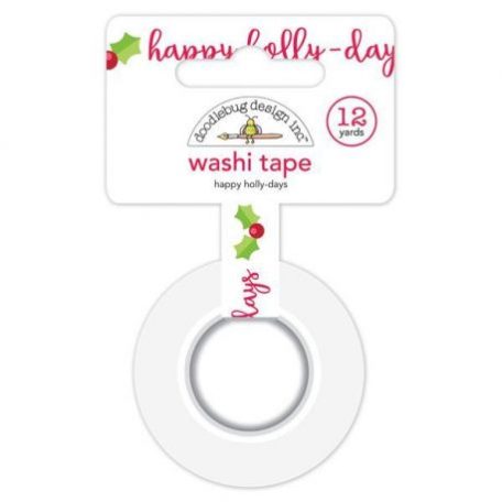 Dekorációs ragasztószalag , Christmas Magic / Happy Holly-days - Washi Tape (1 db)