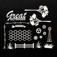   Chipboard 6"X6", Archival Chipboard / Great Outdoors - The Dusty Attic (1 ív)