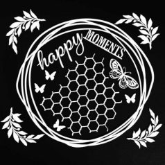   Chipboard 6"X6", Archival Chipboard / Happy Moments White - The Dusty Attic (1 ív)