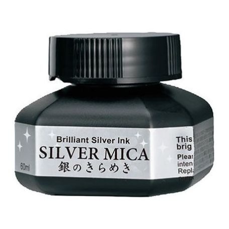 Tinta 60 ml, Kuretake Ink / Silver Mica - Metallic ink (1 csomag)