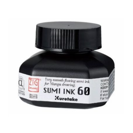 Tinta 60 ml, Kuretake Ink / Sumi Ink - Fekete (1 csomag)