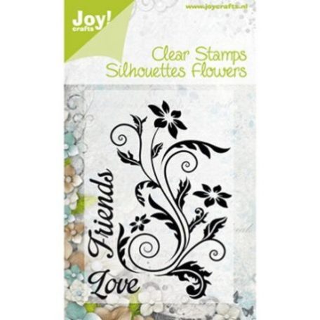 Szilikonbélyegző , Silhouette bloem / Clear Stamp -  (1 csomag)