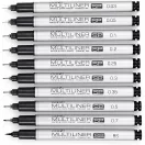 COPIC Multiliner SP Tűfilc - 0,3 mm - Fekete - újratölthető (1 db)
