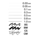 COPIC Multiliner Tűfilc - 0,1 mm - Fekete (1 db)