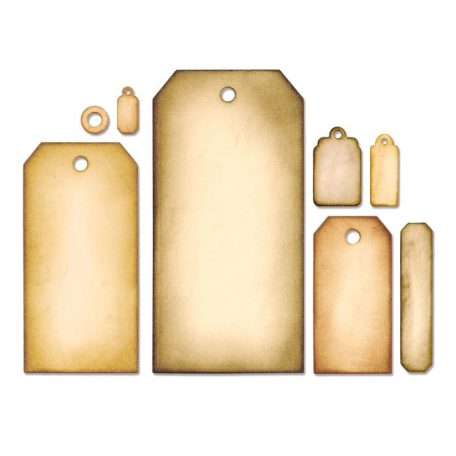 SIZZIX vágósablon, 658784 Sizzix Framelits / Tag Collection - Tim Holtz (1 db)