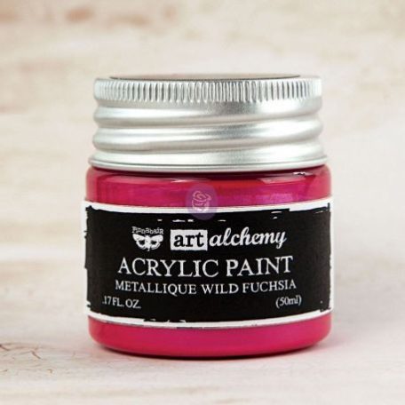 Akril festékek 50 ml, Finnabair - Art Alchemy Acrylic Paint  / Wild Fuchsia - Metallique (1 db)