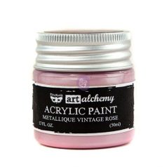   Akril festékek 50 ml, Finnabair - Art Alchemy Acrylic Paint  / Vintage Rose - Metallique (1 db)