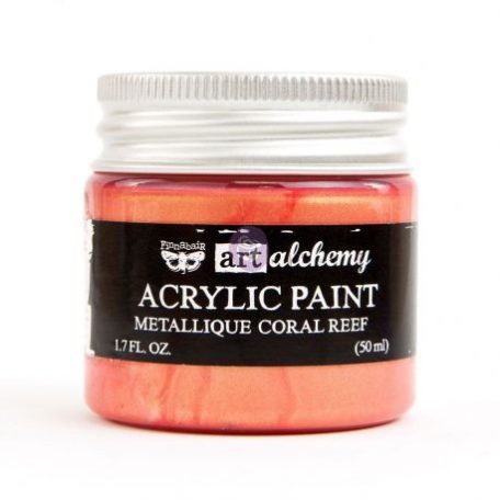 Akril festékek 50 ml, Finnabair - Art Alchemy Acrylic Paint  / Coral Reef - Metallique (1 db)