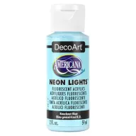   Akrilfesték matt 59ml - Knockout Blue - DecoArt Americana® Acrylics - Neon Lights (1 db)
