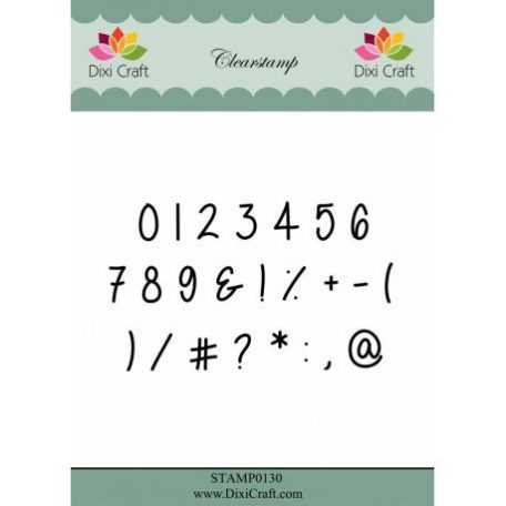 Szilikonbélyegző , Clear stamp set / Numbers Clearstamps (1 csomag)