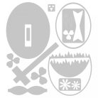 Vágósablon 664362, Sizzix Thinlits Die / Hatching Egg  (1 csomag)