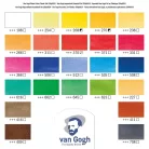 Talens Van Gogh akvarellfesték készlet - 24 db - Watercolour plastic case set (1 csomag)