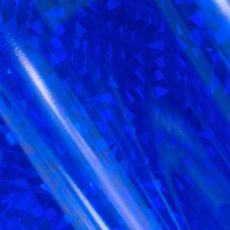 Hőre aktiváló fólia 12.5 cm * 5 m , GoPress and Foil  / Blue Iridescent Triangular Pattern - Heat Activated Foil (1 db)