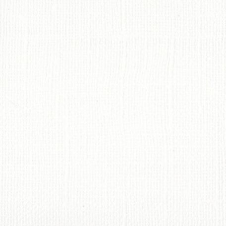 Alapkarton - textúrált felületű 12x12" , Bazzill Mono canvas / White (1 db)