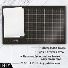   Tonic Studios Balkezes Üvegalátét Tim Holtz Glass Media Mat Left Handed (1 db)