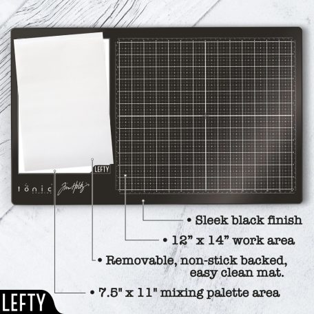 Tonic Studios Balkezes Üvegalátét Tim Holtz Glass Media Mat Left Handed (1 db)