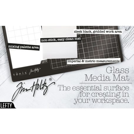 Tonic Studios Balkezes Üvegalátét Tim Holtz Glass Media Mat Left Handed (1 db)