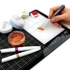   Üveg vágóalátét , Media Mat / Tim Holtz travel glass -  (1 db)