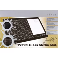   Üveg vágóalátét , Media Mat / Tim Holtz travel glass -  (1 db)