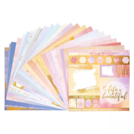Papírkészlet 12", Craft Smith Paper Pad / Ethereal Gradients -  (48 lap)