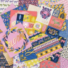   Craft Smith Scrapbook Papírkészlet 12"(30 cm) Paint Bloomin' WildPaper Pad (48 lap)