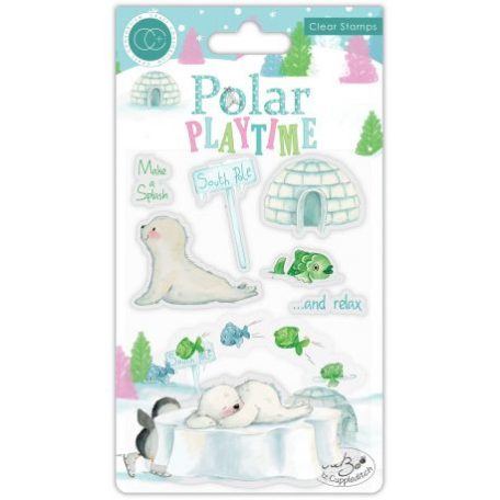 Szilikonbélyegző , Craft Consortium Polar Playtime / Make a Splash - Clear Stamps (1 db)