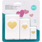 WRMK - Mintalyukasztó - szívek - Hearts - Layered punch  (3 db)