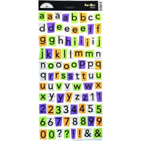 Matrica , Doodlebug Design Stickers  / Hauntingly Halloween -  (1 ív)