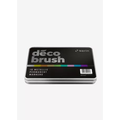 Karin DecoBrush metálszínű Ecsetfilc készlet Metallic (10 db)
