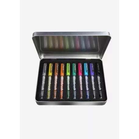 Karin DecoBrush metálszínű Ecsetfilc készlet Metallic (10 db)