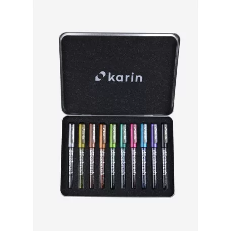 Karin DecoBrush metálszínű Ecsetfilc készlet Metallic (10 db)