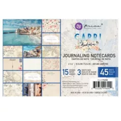   Komment kártya , Prima Marketing Capri / 4x6 Journaling Cards -  (1 csomag)