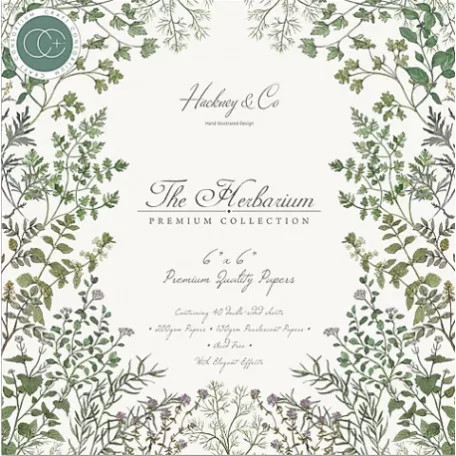 Papírkészlet 6", Craft Consortium Paper Pad  / The Herbarium -  (40 lap)
