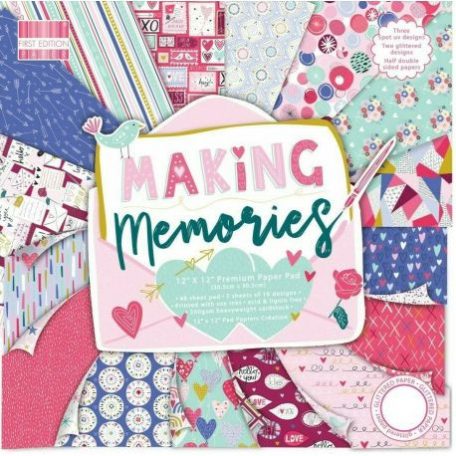 Papírkészlet 12", First Edition Paper Pad  / Making Memories -  (48 lap)