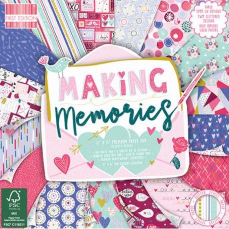 Papírkészlet 6", First Edition Paper Pad  / Making Memories -  (48 lap)
