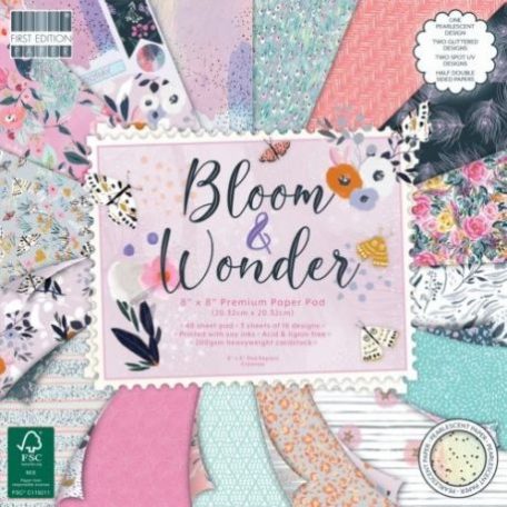 Papírkészlet 8", First Edition Paper Pad  / Bloom and Wonder -  (48 lap)