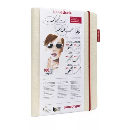 Vázlatfüzet alkoholos filchez A5 - senseBook Sketchbook (1 db)