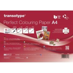   10 ív - Papír alkoholos markerhez A4, transotype® Perfect Colouring Pape / 250 g/m² -  (10 lap)