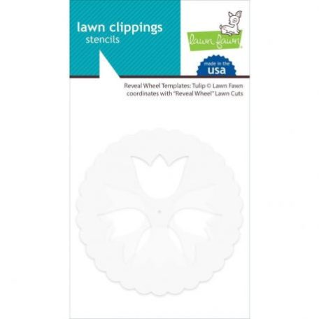 Sablon LF2253, Lawn Clippings Stencils / Reveal Wheel Tulip -  (1 csomag)