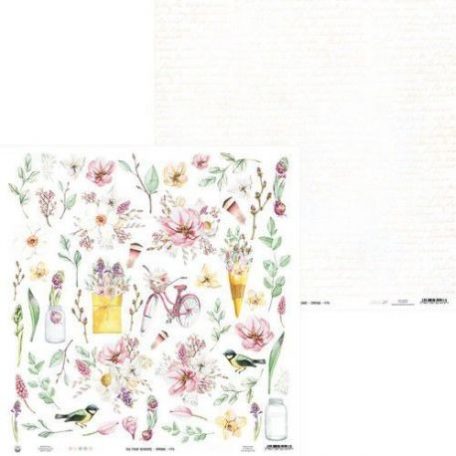 Scrapbook papír 12x12, Piatek13 Paper / Paper The Four Seasons - Spring 07a -  (1 lap)