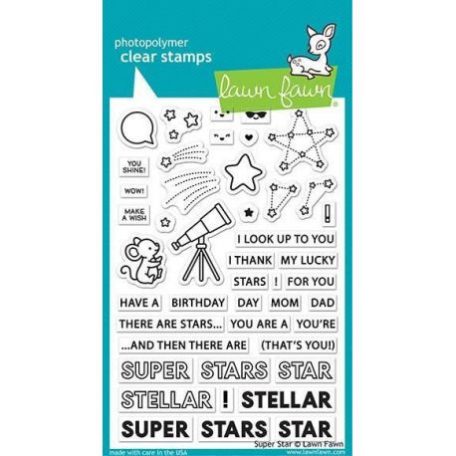 Szilikonbélyegző LF2241, Clear Stamps / Super Star -  (1 csomag)