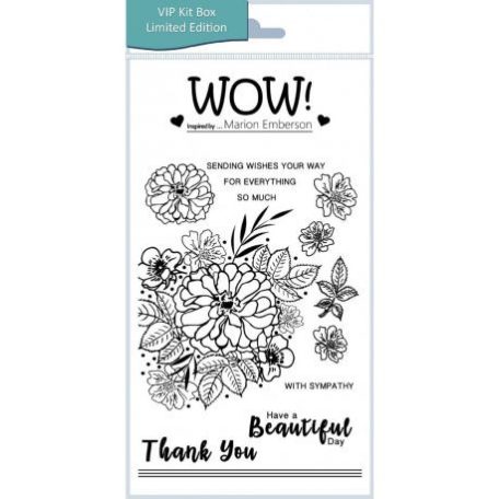 Szilikonbélyegző , Wow! Clear Stamp Set / Beautiful (by Marion Emberson) (1 csomag)