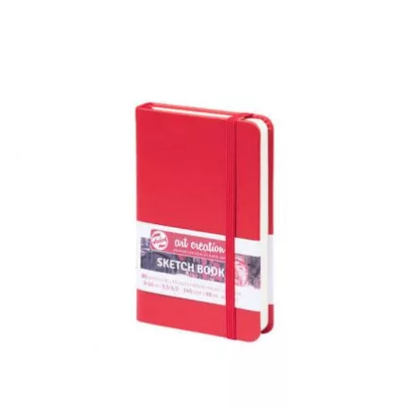 Vázlatfüzet 9*14, Talens Art Creation Sketch Book / Piros - 80 lap (1 db)